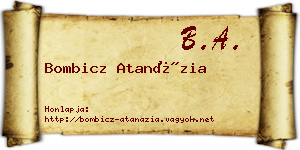 Bombicz Atanázia névjegykártya